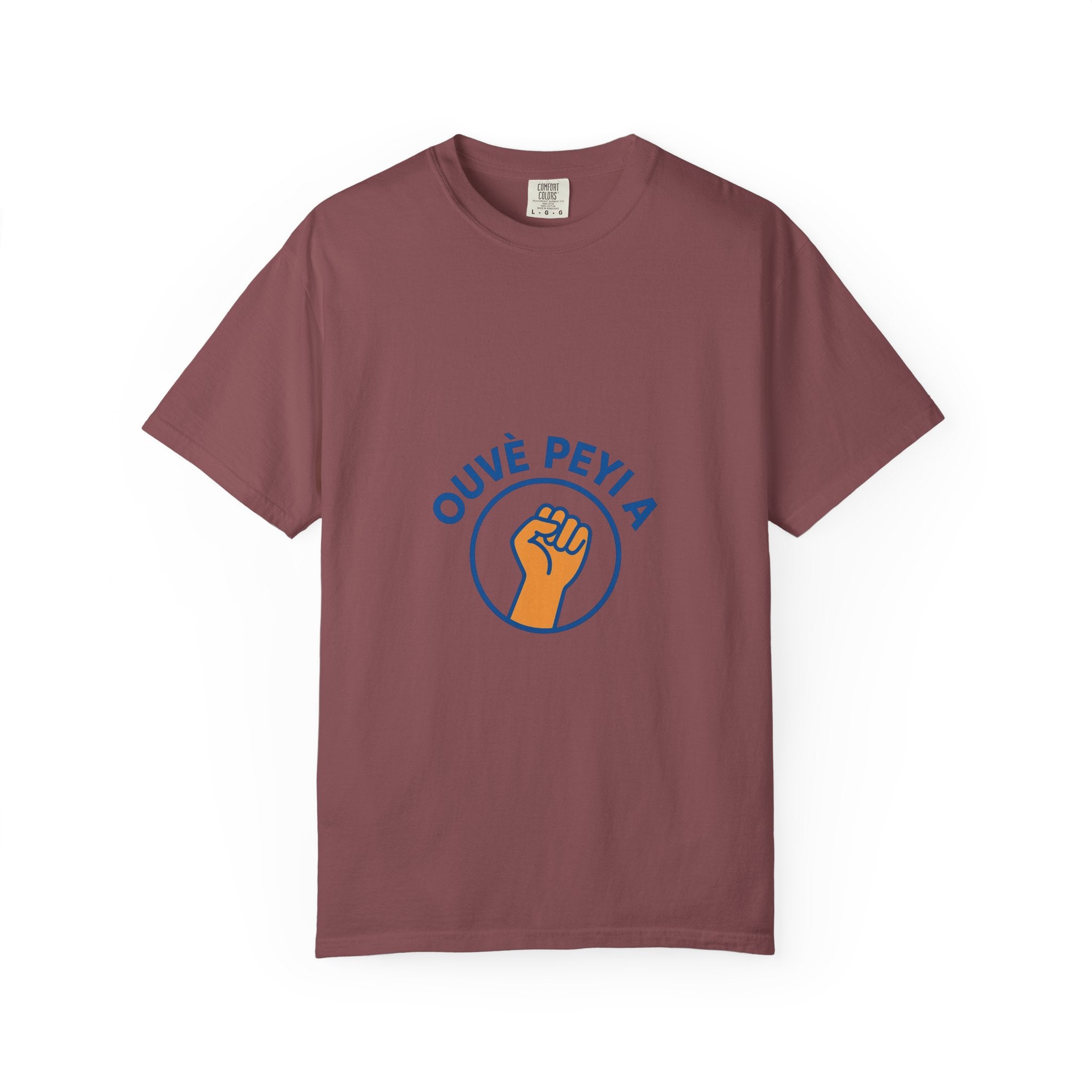 Ouvè Peyì A Fist Graphic T-Shirt — Haitian Creole Solidarity Tee