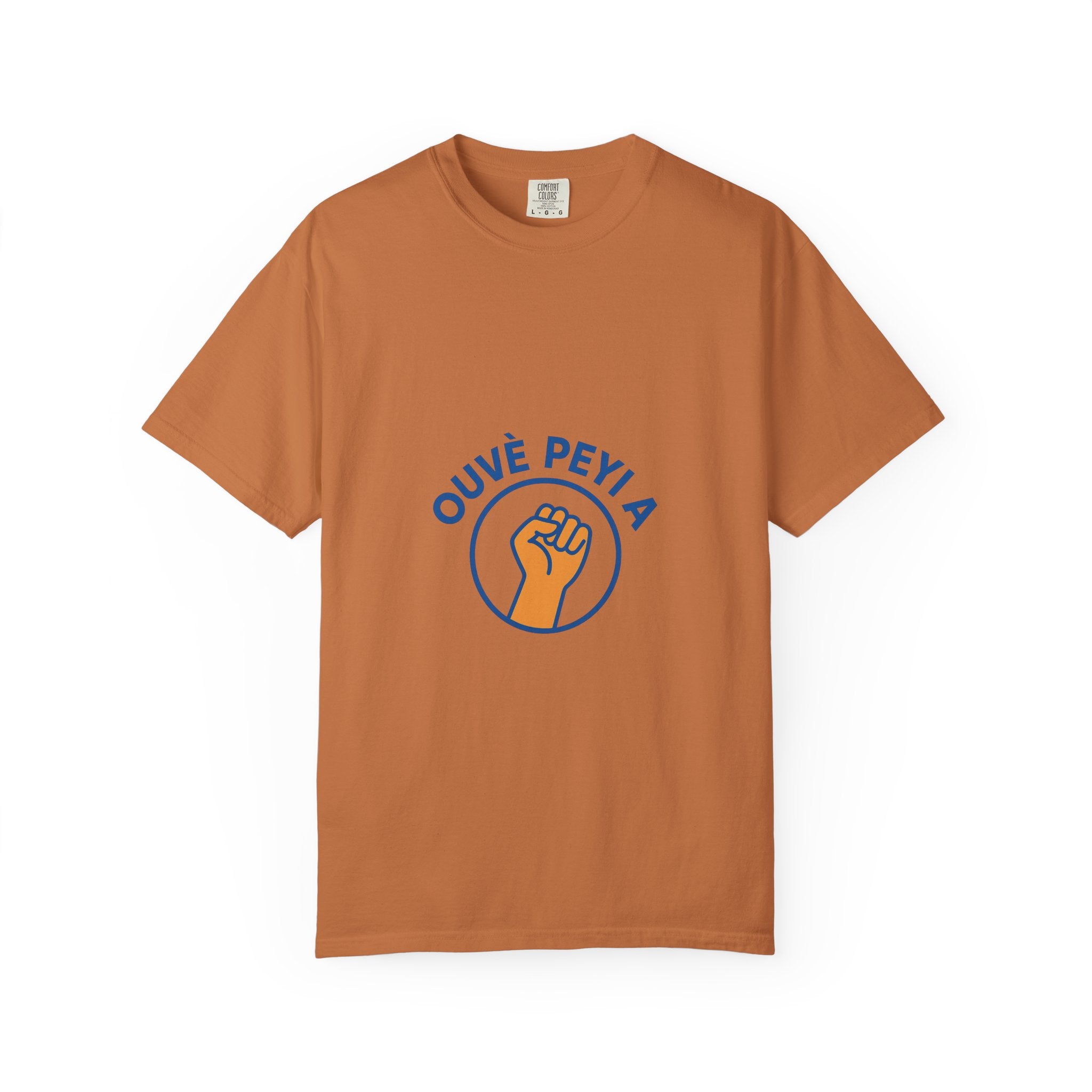 Ouvè Peyì A Fist Graphic T-Shirt — Haitian Creole Solidarity Tee
